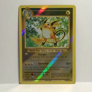 Raichu Holo Super Rare Collectible Card 36/108 2016 Pokemon RP
